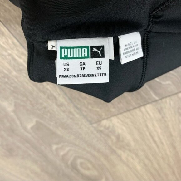 Puma Evide Womens Running Top Sports Bra Cropped Activewear Gym Black Size XS - Picture 8 of 9